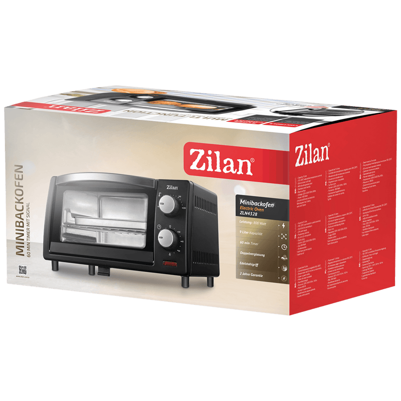 Zilan Mini pećnica, zapremina 9 l, 800 W, crna - ZLN4328