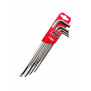 Set dugih L-ključeva sa šestougaonom kuglom Felo HEX 1,5-10,0 mm 36500911 9 kom