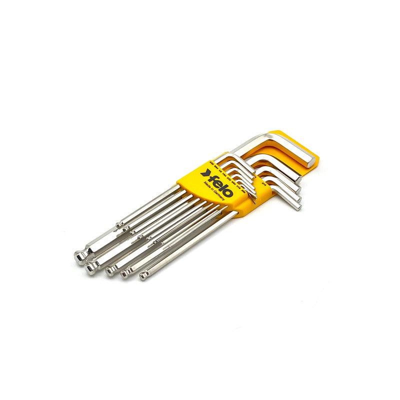 Set dugih inčnih L-ključeva sa šestougaonom kuglom Felo HEX .050-3/8 37513011 13 kom