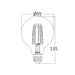 LED filament sijalica dim. 2200K 6W BRAYTRON