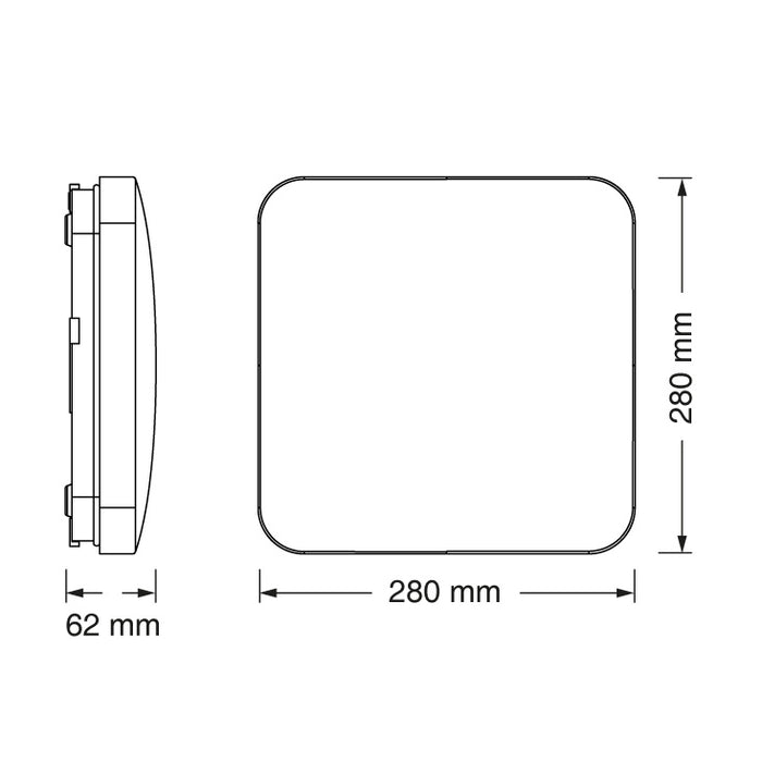 OSRAM LED plafonjera sa senzorom 18W 3000K IP20