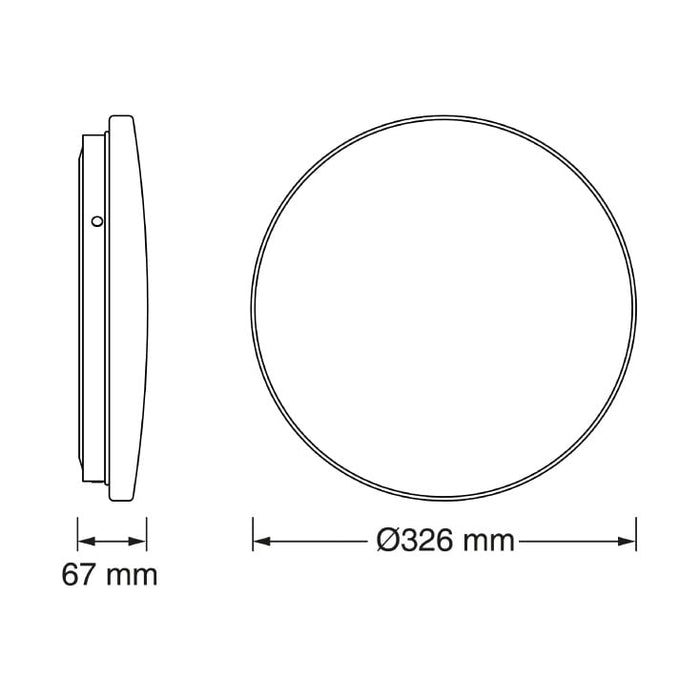 OSRAM LED plafonjera 18W 4000K IP44