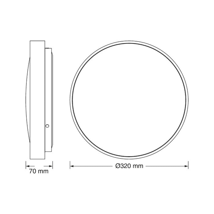 OSRAM LED plafonjera sa senz. 18W 4000K IP20 bela