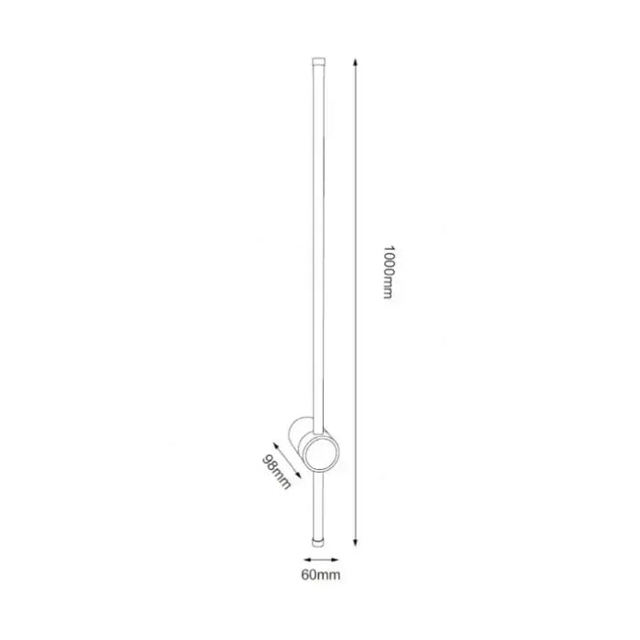 Zlatna zidna LED lampa 12W 3000K IP20