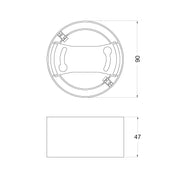 Nosač za ugradni LED panel 4W