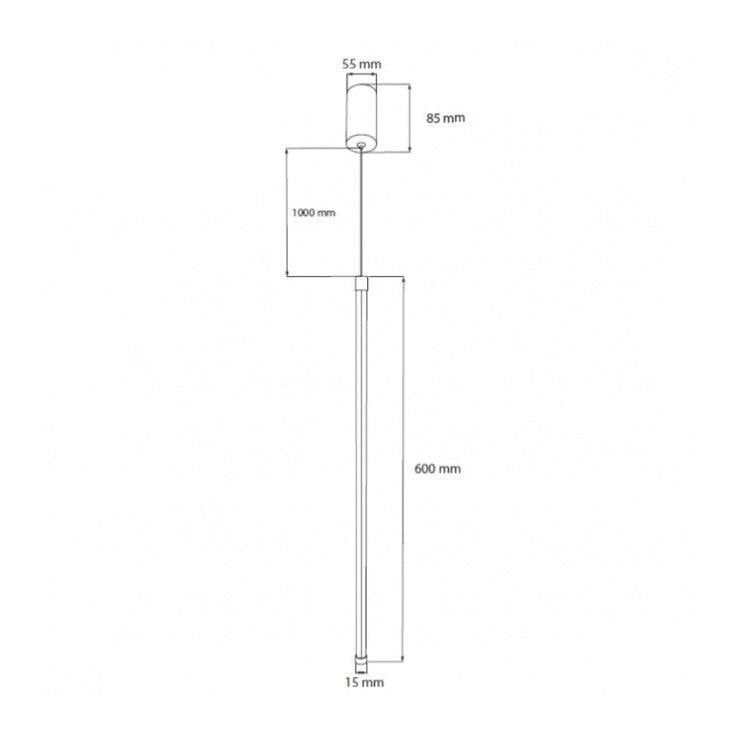 LED visilica 8W 3000K 60cm