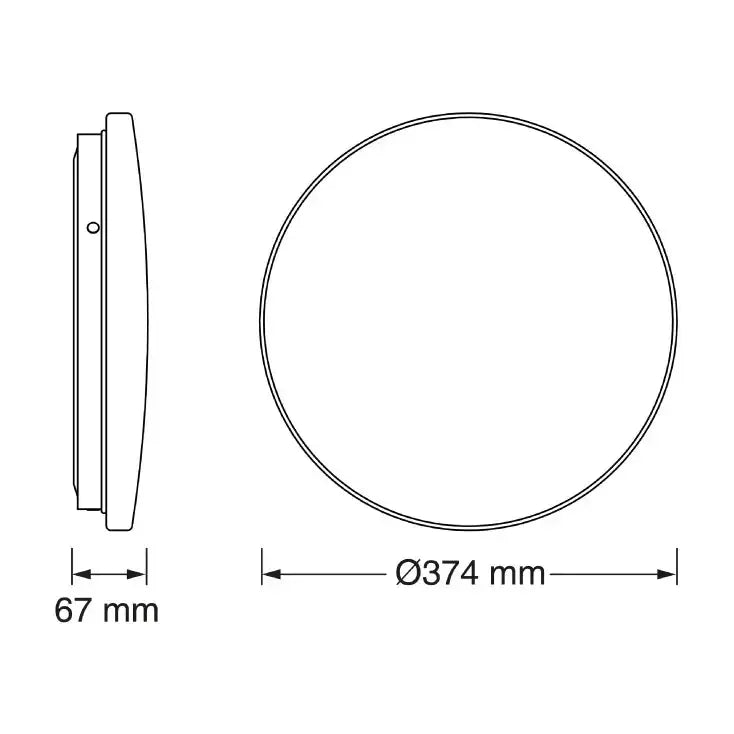 OSRAM LED plafonjera — 24W, 6500K, IP44