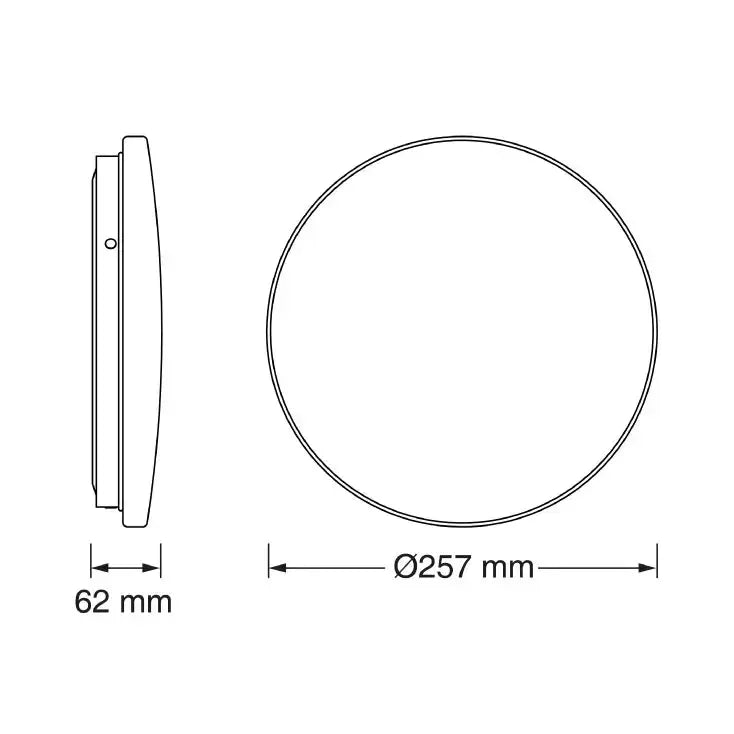 OSRAM LED plafonjera Ø257 — 12W, 6500K, IP44