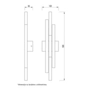 Zidna LED lampa 12W