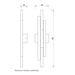 Zidna LED lampa 12W