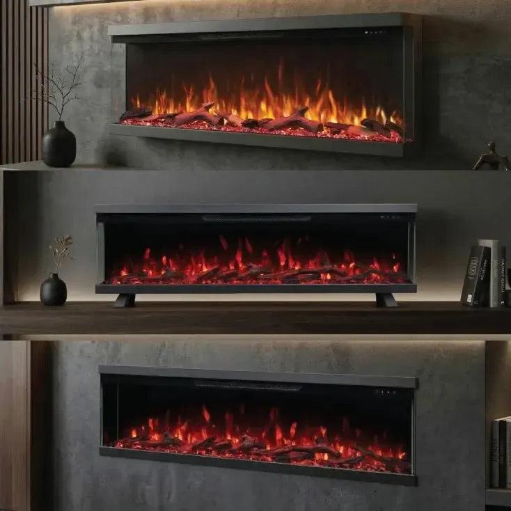 PROSTO smart elekt. panorama 50" 3u1 kamin 1800W