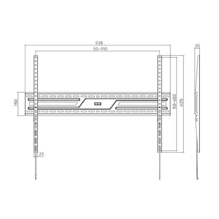 Zidni TV nosač 43" do 100"