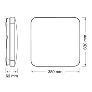 OSRAM LED pravougaona plafonjera 36W 3000K IP20