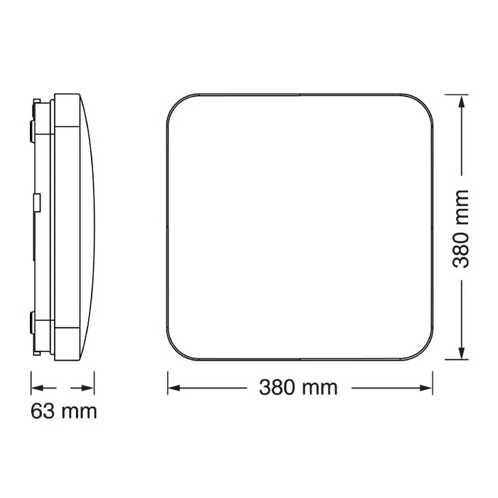OSRAM LED pravougaona plafonjera 36W 3000K IP20