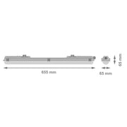 LEDVANCE armatura za LED cev 60cm IP65