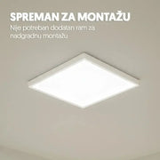 LED panel 2u1 48W, 100lm/W, 6500K, 595x595