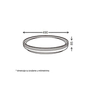 LED plafonjera 24,48W, promenljiva boja svetla