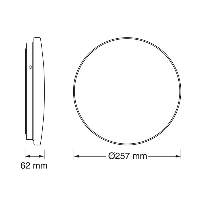 OSRAM LED plafonjera 12W 4000K IP44