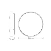 OSRAM LUXO bela LED plafonjera 18W 6500K IP20