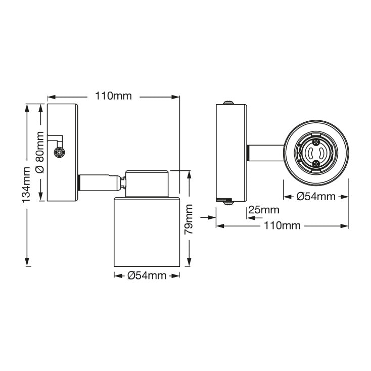 OSRAM PRIMAL bela spot lampa 1xGU10