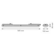 LEDVANCE armatura za dve LED cevi 60cm IP65