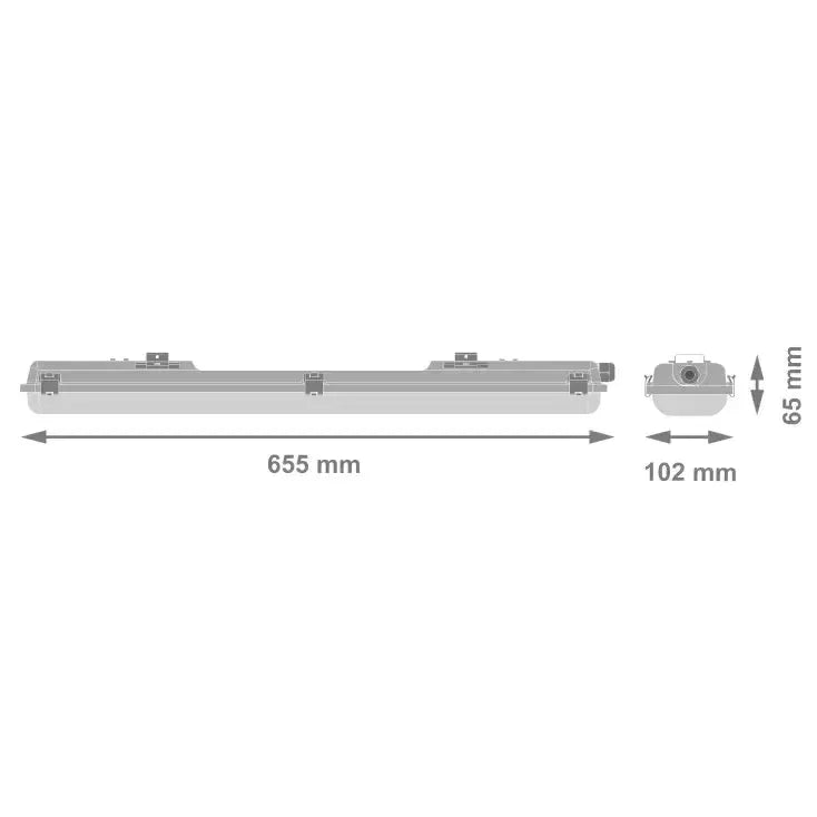 LEDVANCE armatura za dve LED cevi 60cm IP65