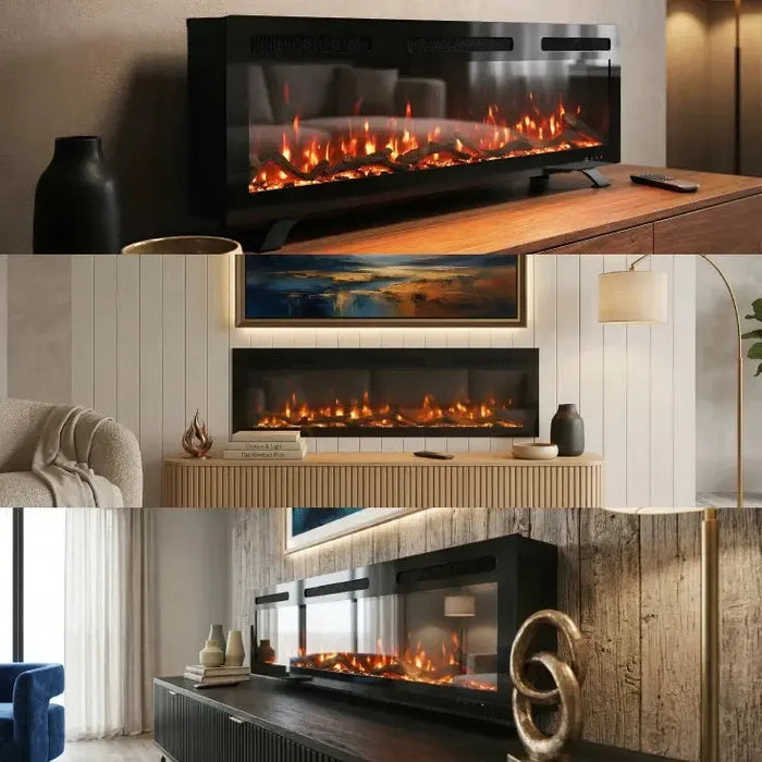 PROSTO smart el. 50" 3u1 multikolor s. kamin 1800W
