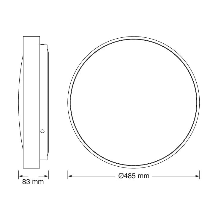 OSRAM LED plafonjera Ø485 — 36W, 6500K, zlatna