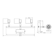 OSRAM PRIMAL bela spot lampa 3xGU10