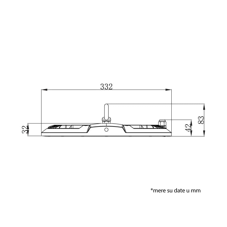 LED viseći reflektor sa sočivom — 200 W, 6500K, 18.700 lm