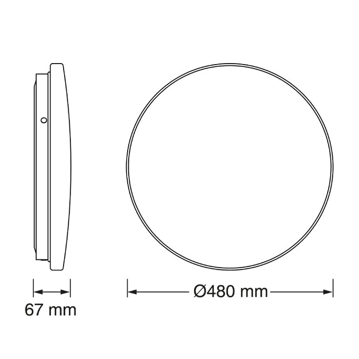 OSRAM LED plafonjera sa senzorom 36W 3000K IP44
