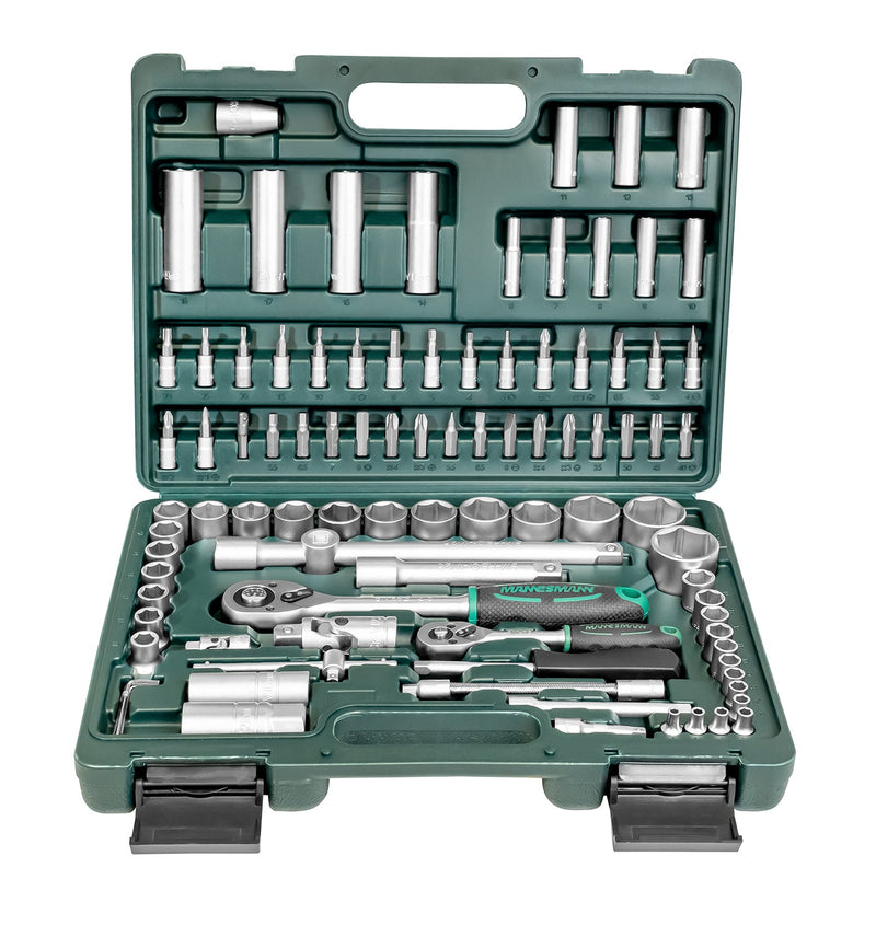 MANNESMANN Set nasadnih ključeva 1/4" i 1/2" — 94 dela, kofer