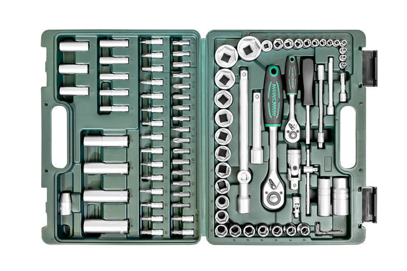 MANNESMANN Set nasadnih ključeva 1/4" i 1/2" — 94 dela, kofer