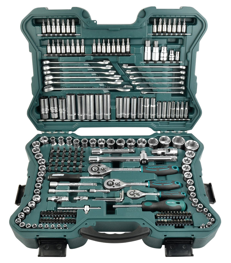 MANNESMANN Set alata u koferu 1/4", 3/8" i 1/2" — 215 delova