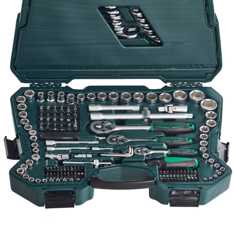 MANNESMANN Set alata u koferu 1/4", 3/8" i 1/2" — 215 delova