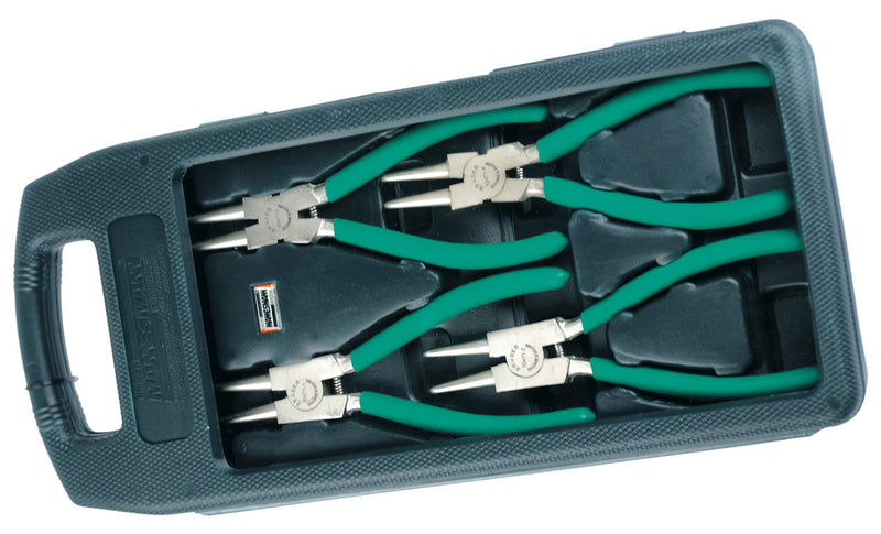 MANNESMANN Set klešta za seger prstenove — 4 dela, Ø 19–60 mm