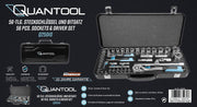 QUANTOOL Set nasadnih ključeva i bitova 1/4" i 1/2" — 56 delova