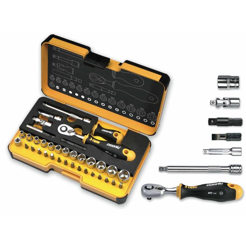 Set alata Felo Ergonic E-slim VDE — 78 kom, XL-Boxx kofer