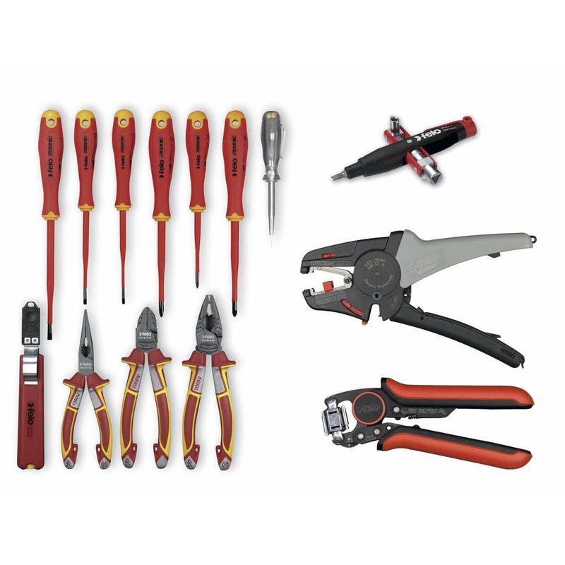 Set alata Felo Ergonic E-slim VDE — 78 kom, XL-Boxx kofer