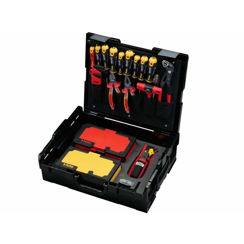 Set alata Felo Ergonic + E-smart VDE — 75 kom, L-Boxx kofer