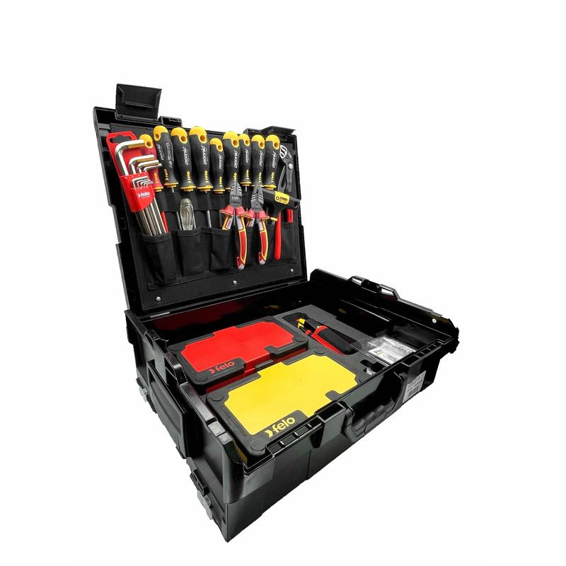 Set alata Felo Ergonic + E-smart VDE — 75 kom, L-Boxx kofer