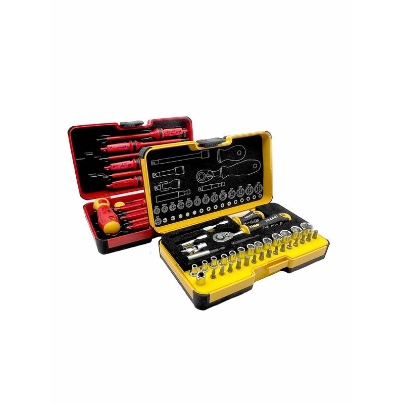 Set alata Felo Ergonic + E-smart VDE — 75 kom, L-Boxx kofer