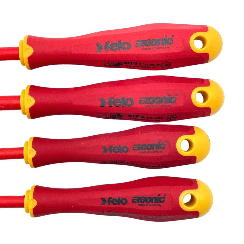 Set dielektrični šrafcigeri Felo Ergonic VDE E-slim SL/Z 41784198 4 kom