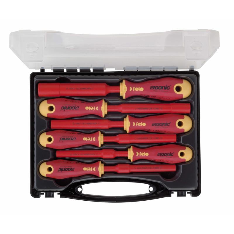 Set šrafcigera Felo Ergonic VDE M-TEC HEX-Nut — 6 kom, do 1000 V