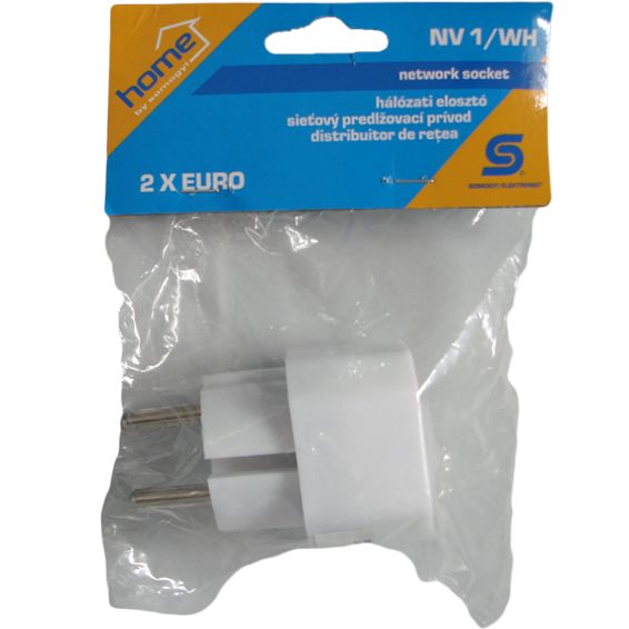 Home Strujni razdelnik sa dve euro utičnice - NV 1/WH