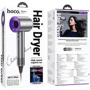 hoco. Fen za kosu sa negativnim jonima, ljubičasti - HP11 Plus Purple