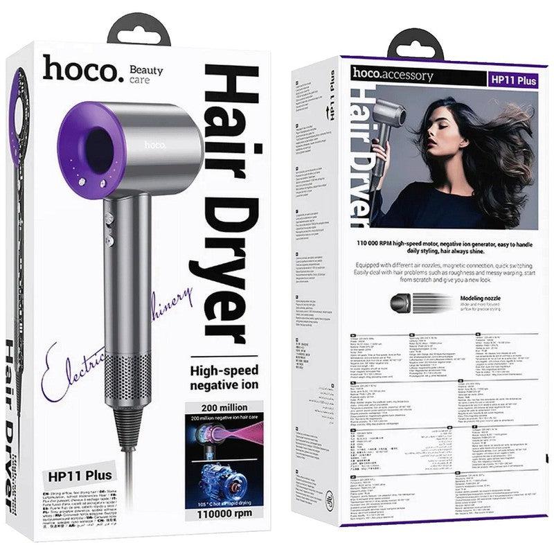 hoco. Fen za kosu sa negativnim jonima, ljubičasti - HP11 Plus Purple