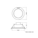 LEDVANCE LED ugradna panel lampa 4W 3000K