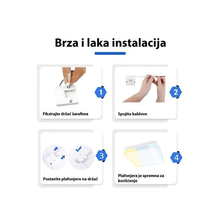 LED plafonjera 180×180 — 24W, CCT