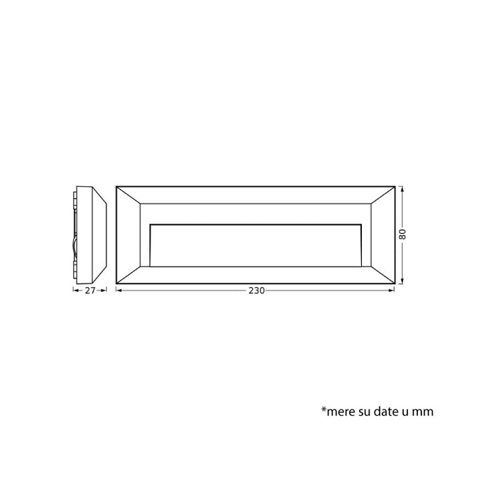 LEDVANCE zidna LED lampa 1.9W